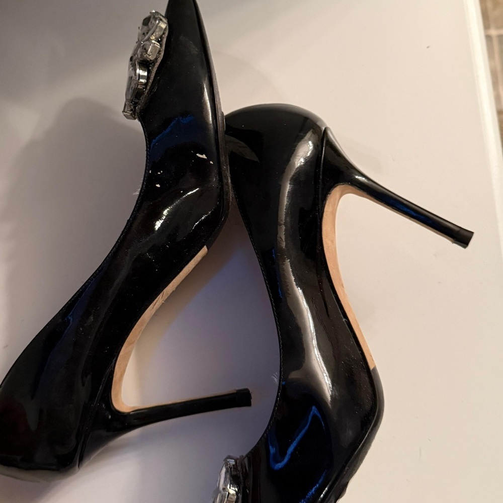 Kate Spade Black Heels with Crystal Embellishments - Picture 7 of 7